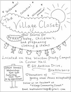 Village Community Closet opens on Winston Prouty Campus